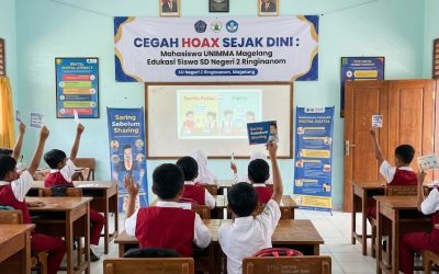Cerdas Digital Sejak Dini: Mahasiswa ILKOM UNIMMA Bekali Siswa SD Negeri 2 Ringinanom Tangkal Hoaks