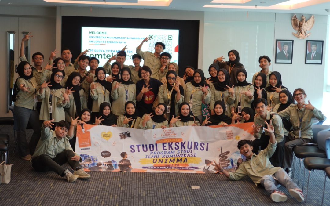 Mahasiswa Ilmu Komunikasi UNIMMA Pelajari Dunia Penyiaran Melalui Kunjungan Industri ke SCTV Tower